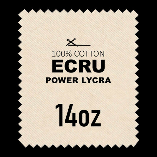 ECRU COTTON POWER LYCRA - 52* Width / 14oz
