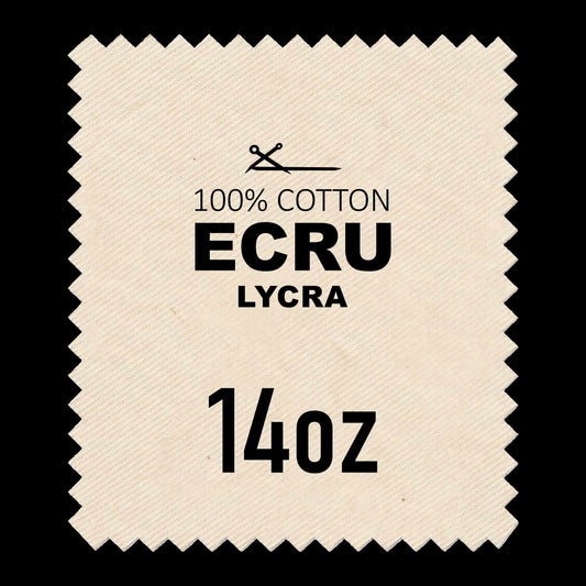 ECRU COTTON LYCRA - 62* Width / 14oz